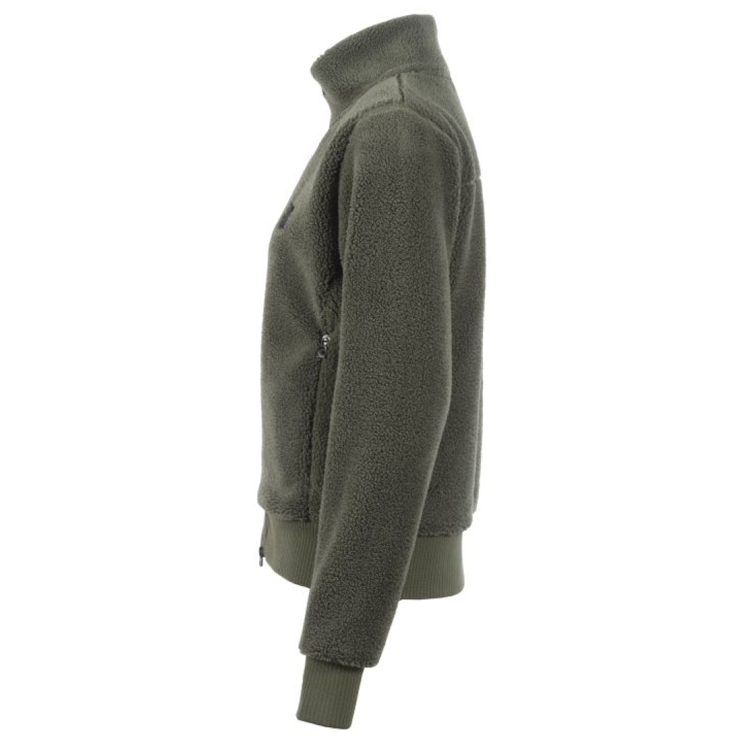 Cavallo Grete Woven Fur Jacket #colour_olive