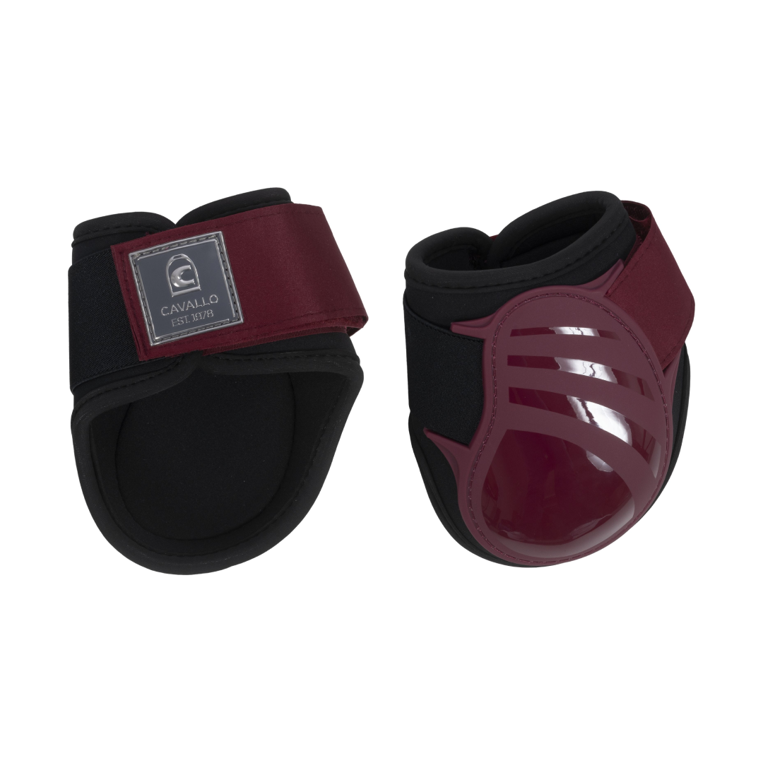 Cavallo Harbor Fetlock Boots #colour_dark-red