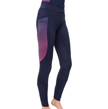 Hy Equestrian Synergy Elevate Riding Tights #colour_navy-fig