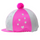 Hy Equestrian Glitter Magic Hat Cover #colour_silver-hot-pink