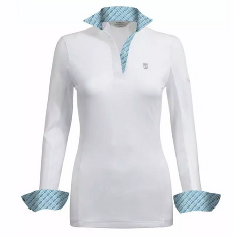 Tredstep Ireland Paris Long Sleeve Competition Shirt #colour_cashmere-blue