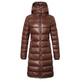Covalliero Quilted Long Coat #colour_oak-brown
