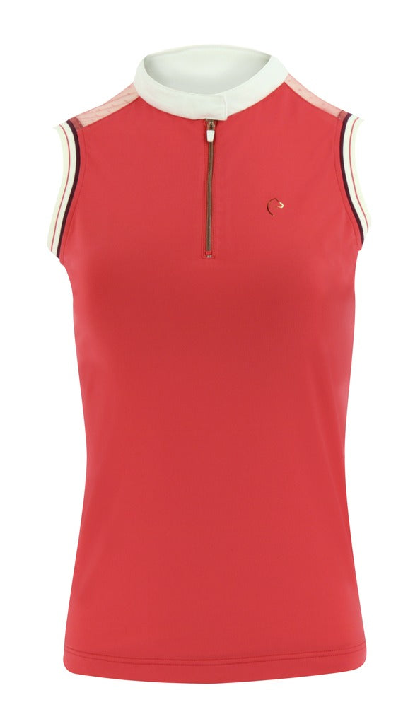 Equitheme Smoff Sleeveless Ladies Polo Shirt #colour_fuchsia