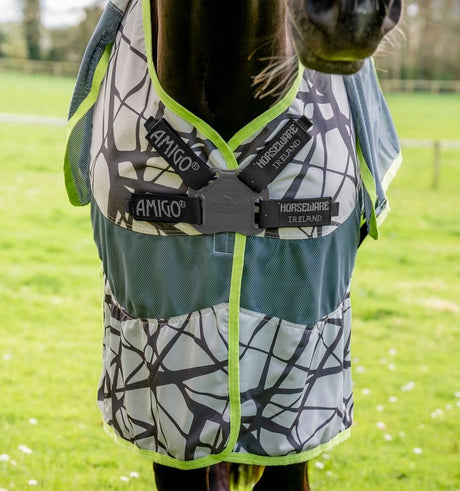 Horseware Ireland Amigo 3-in-1 CamoFly #colour_camofly-print-lime