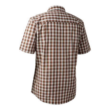 Deerhunter Jeff Men's Short Sleeve Shirt #colour_brown-check
