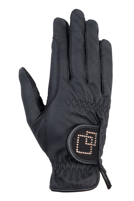 HKM Riding Gloves -Competition #colour_black-rose