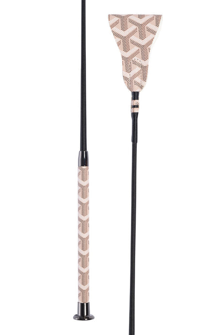 HKM Jumping Whip -Naomi- #colour_beige/deep-grey
