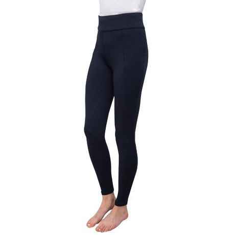 Hy Equestrian Children's Melton Riding Tights #colour_navy