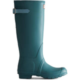 Hunter Original Tall Back Adjustable Women's Wellington Boots #colour_blue
