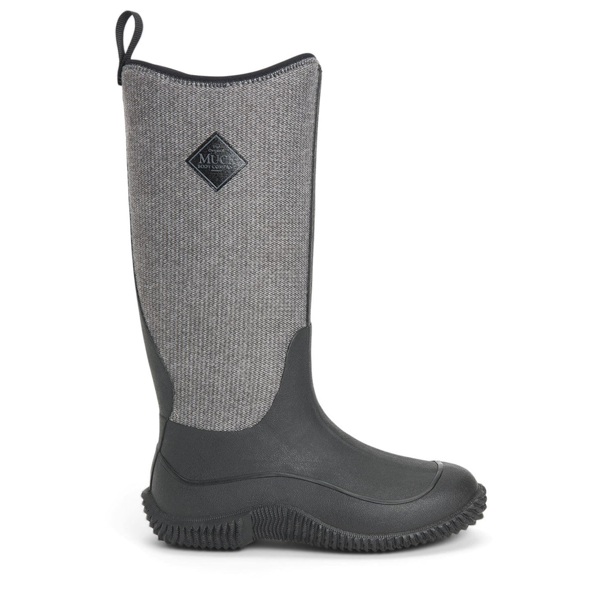 Muck Boot Hale Wellington Boots #colour_black-herringbone-print