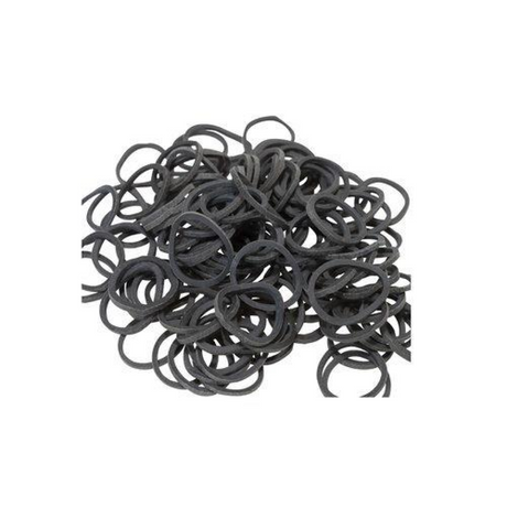 Smart Grooming Rubber Plaiting Bands #colour_black