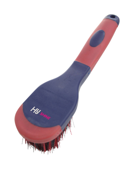 Hy Equestrian Pro Groom Bucket Brush #colour_purple-pink