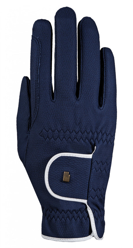 Roeckl Malta Winter Gloves #colour_navy-blue-white