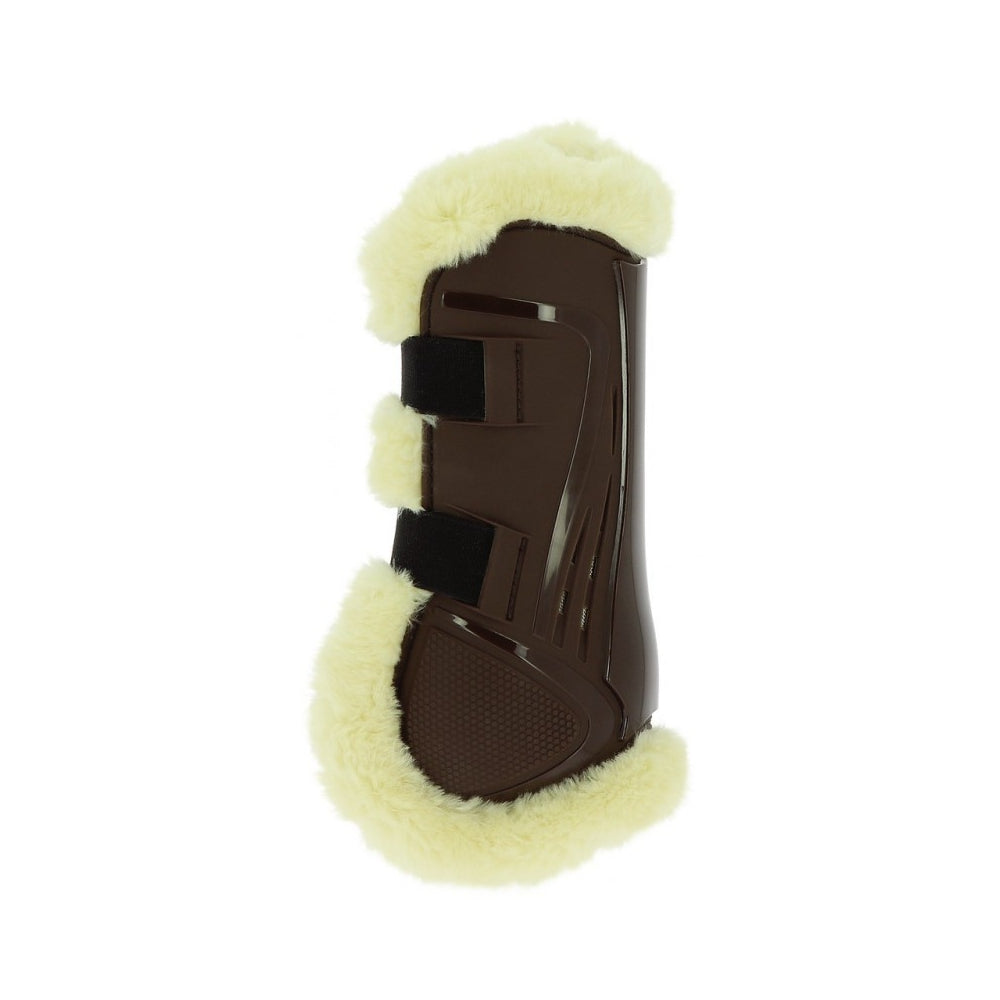 Norton XTR Button-Up Tendon Boots In Synthetic Sheepskin #colour_brown