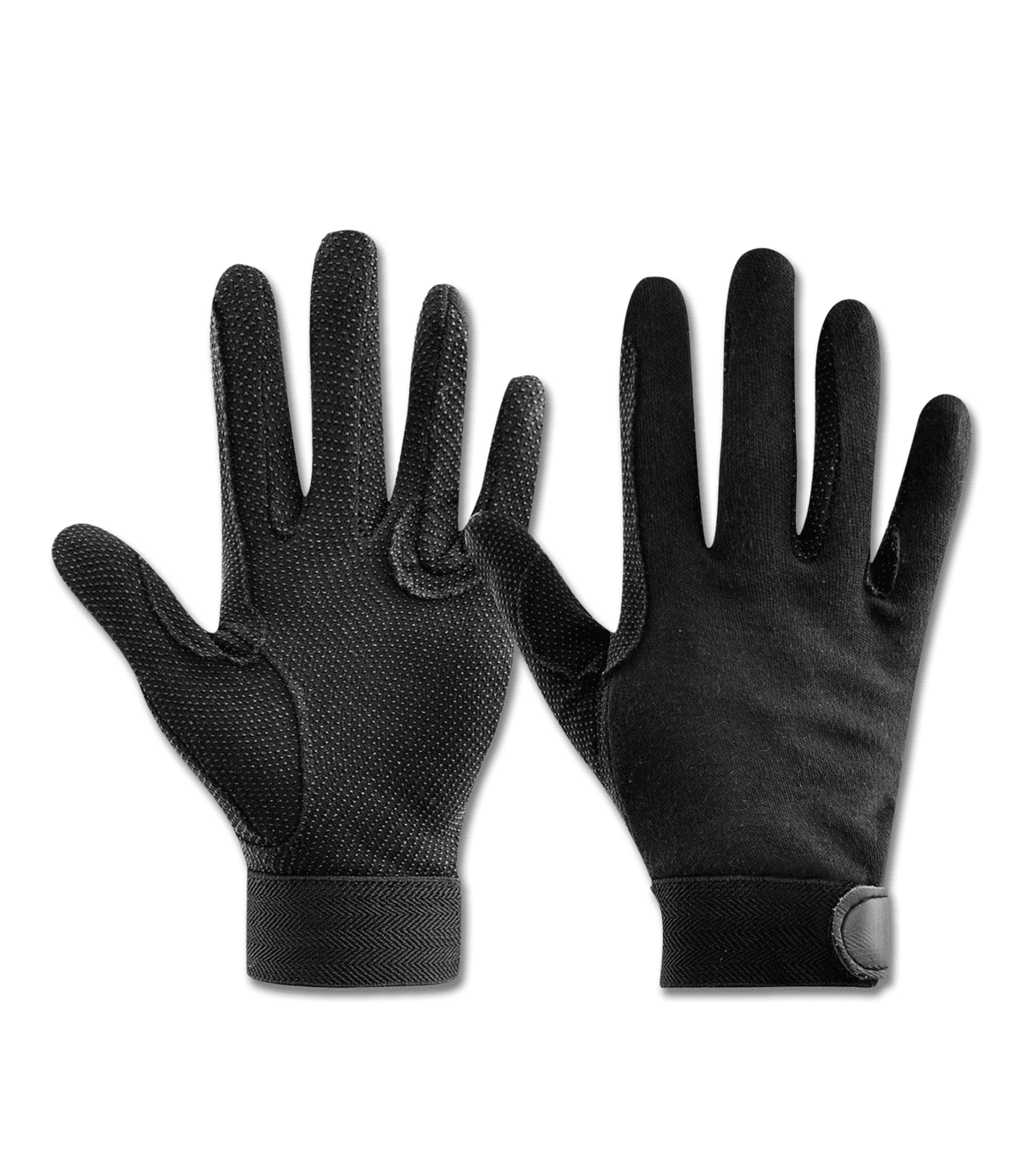 Equisential Cotton Riding Glove #colour_black