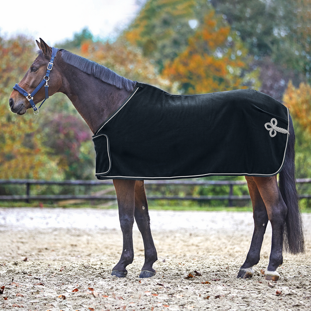 Waldhausen Fleece Sponsor Rug #colour_black-silver