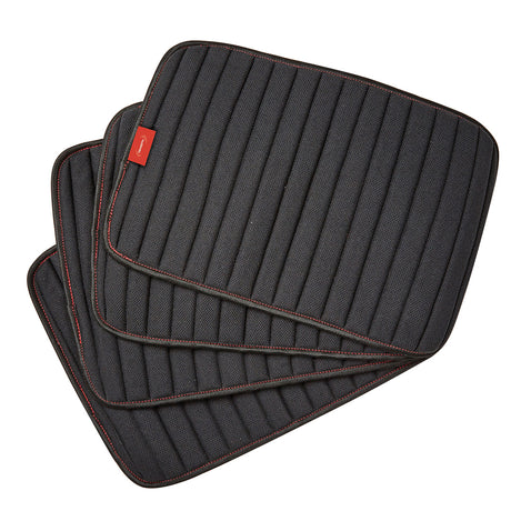 Weatherbeeta Therapy-Tec Channel Quilt Leg Pads 4 Pack #colour_black-red