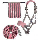 HKM Head Collar & Lead Rope with Panic Hook & Fly Fringe