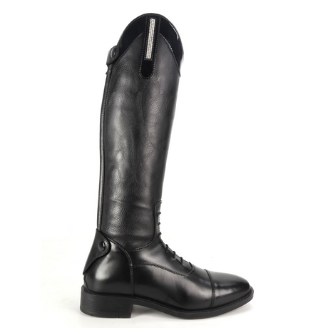 Brogini Como Piccino Patent Top Kids Riding Boots #colour_black