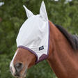 WeatherBeeta Comfitec Essential Mesh Fly Mask #colour_white-maroon-grey