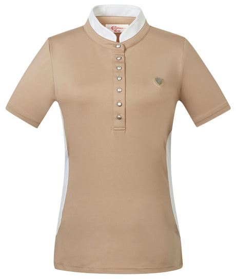 Covalliero Ladies Short Sleeve Competition Shirt #colour_sand