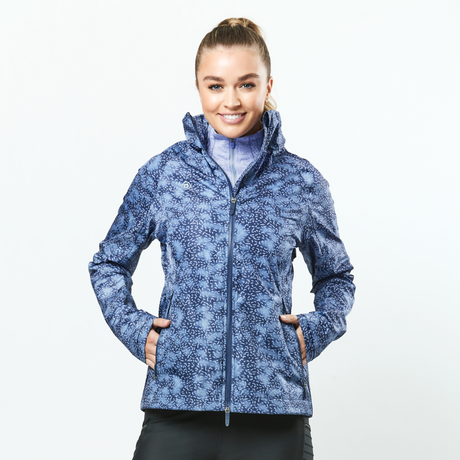 Dublin Cortina Waterproof Jacket #colour_blueberry-navy-print