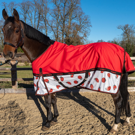 Whitaker Ladybird Airflow Turnout Rug #colour_red