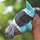 Shires FlyGuard Pro Deluxe Fly Mask With Ears & Nose Fringe #colour_green