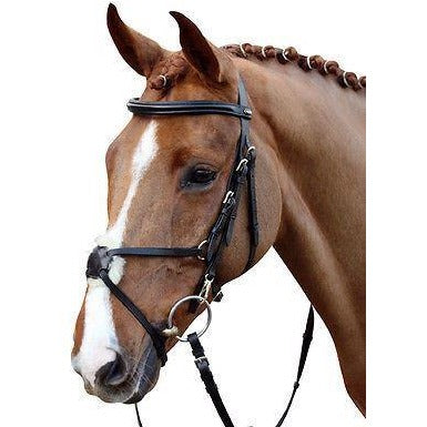 HKM Real Leather Mexican Grackle Bridle With Reins