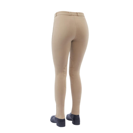 Dublin Supa-Fit Zip Up Knee Patch Ladies Jodhpurs #colour_beige