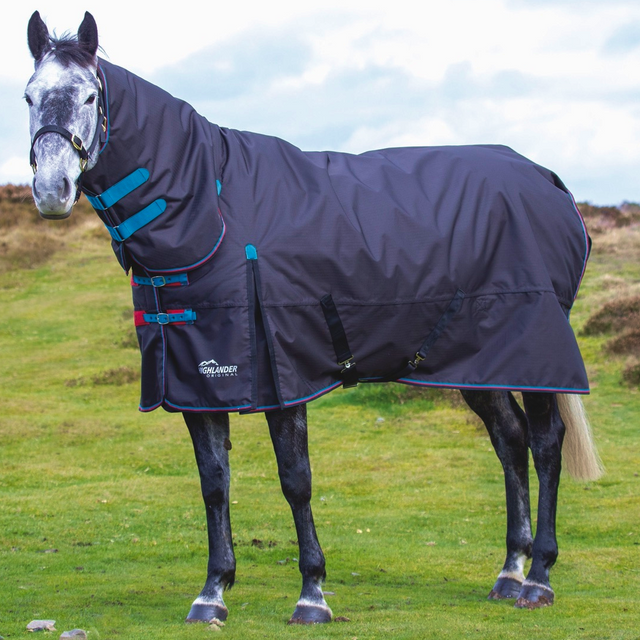 Shires Highlander Original 200g Turnout Combo Rug #colour_black