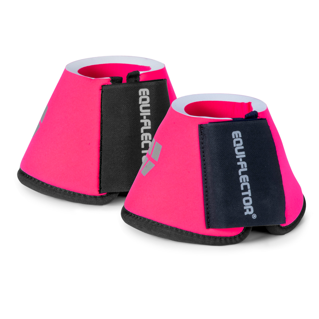 Shires EQUI-FLECTOR® Neoprene Over Reach Boots #colour_pink