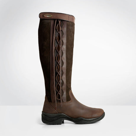 Brogini Winchester Ladies Lace Up Country Boots #colour_brown
