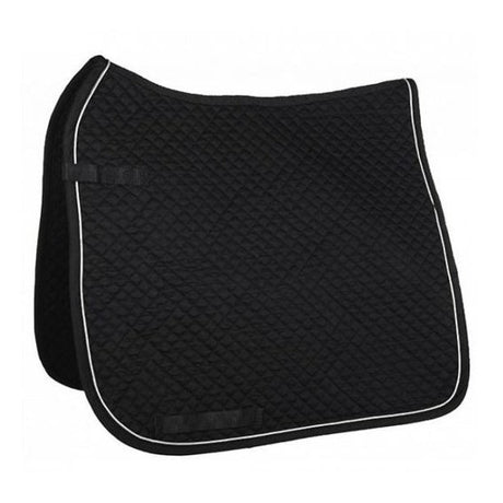 HKM Dressage Saddle Cloth With Piping #colour_black-silver