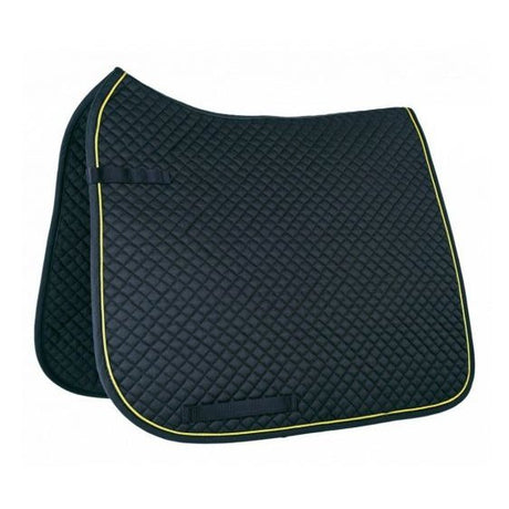 HKM Dressage Saddle Cloth With Piping #colour_green-gold