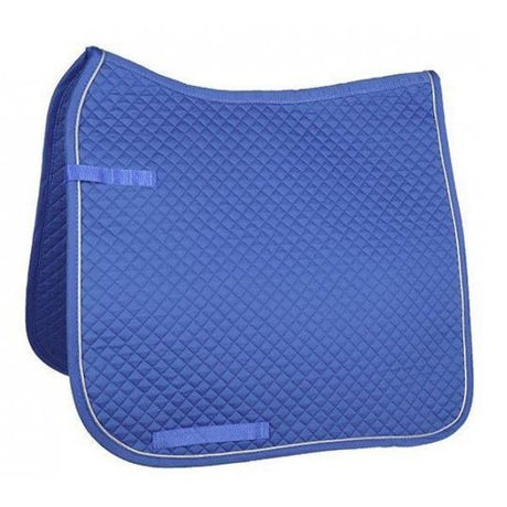HKM Dressage Saddle Cloth With Piping #colour_smokey-blue-silver
