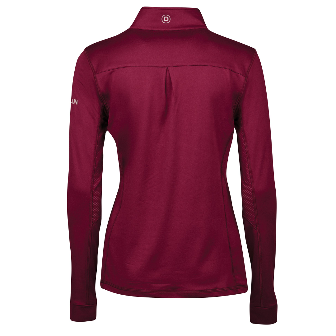 Dublin Kylee Long Sleeve Ladies Technical Shirt #colour_deep-crimson-red