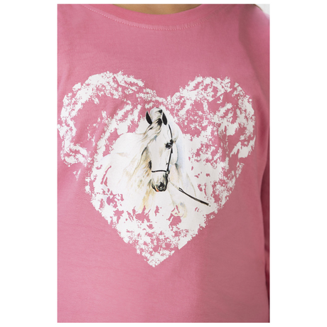 HKM Horse Spirit Long-sleeve Shirt #colour_pink