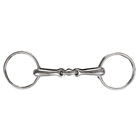 HKM Stainless Steel Loose Ring Snaffle 18mm Anatomic