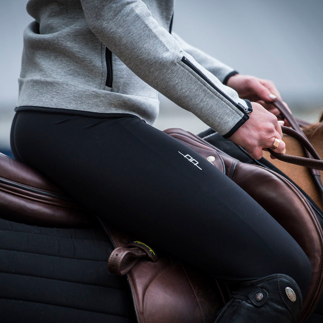 Horseware Ireland AA Platinum Silicone Grip Riding Tights #colour_black