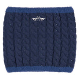 HV Polo Luna Cable Knit Snood #colour_navy