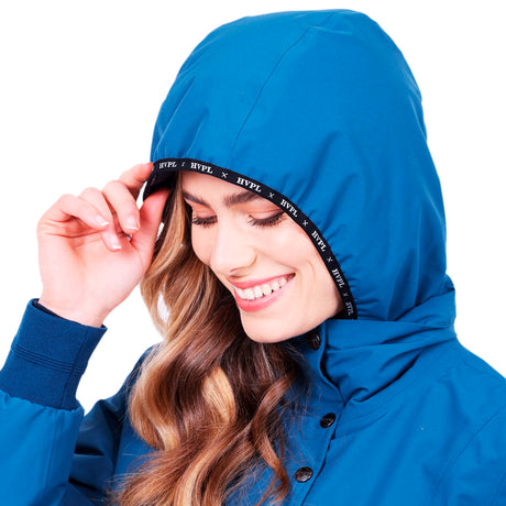 HV Polo Novia Ladies Waterproof Bomber Jacket #colour_deep-sea-blue