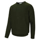 Hoggs of Fife Borders Men's Ribbed Knit Jumper #colour_loden