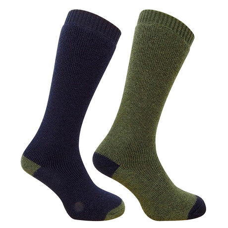 Hoggs of Fife Country Long Socks #colour_dark-green-dark-navy