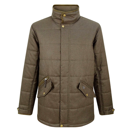 Hoggs of Fife Elgin Men's Quilted Jacket #colour_green