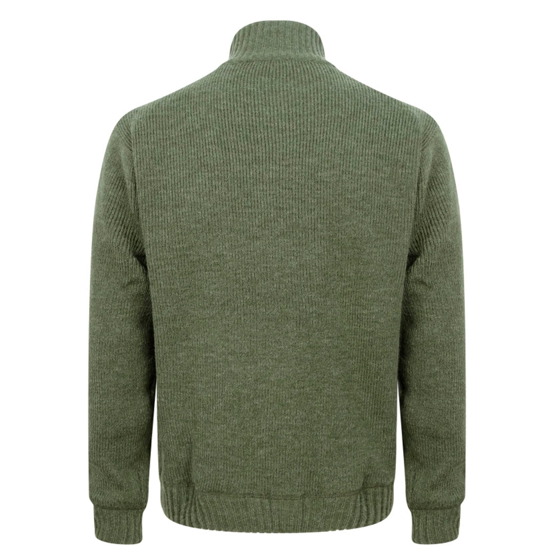 Hoggs of Fife Hebrides Men's Windproof Sweater #colour_loden