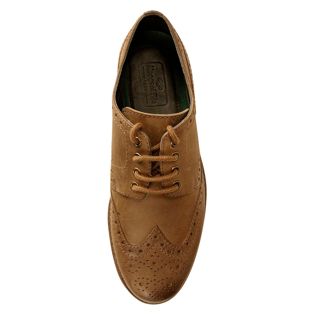 Hoggs of Fife Inverurie Country Lace Up Brogues #colour_walnut