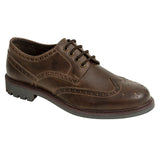 Hoggs of Fife Inverurie Country Lace Up Brogues #colour_waxy-brown