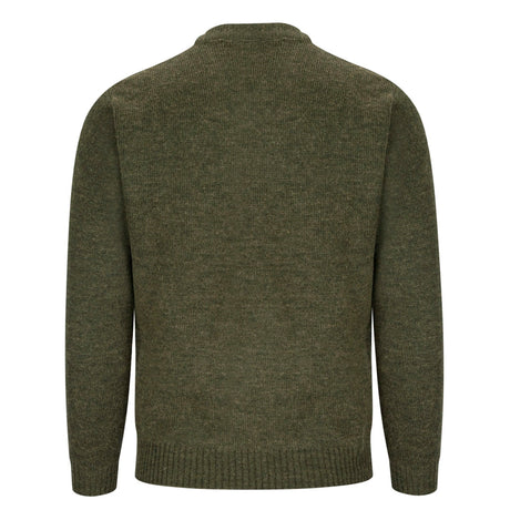Hoggs of Fife Melrose Men's V-Neck Hunting Pullover Sweatshirt #colour_loden