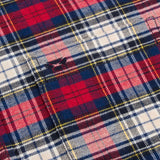 Hoggs of Fife Pitscottie Men's Flannel Shirt #colour_red-tartan-check